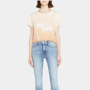 MOTHER Goodie Goodie Short-Sleeve Boxy Cotton Tee. Multiple Size Available. NWT